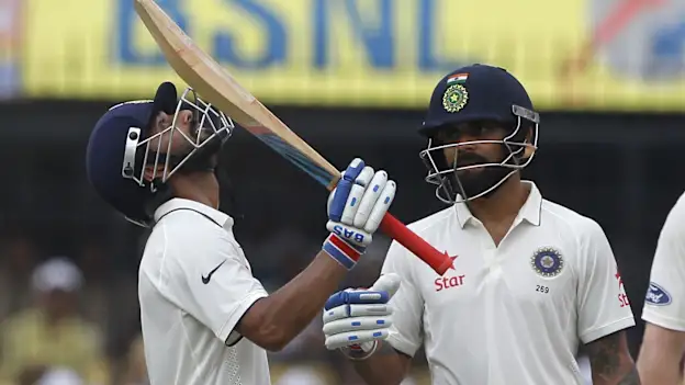 77241 Cricket- India and New Zealand 3rd Test Day 2