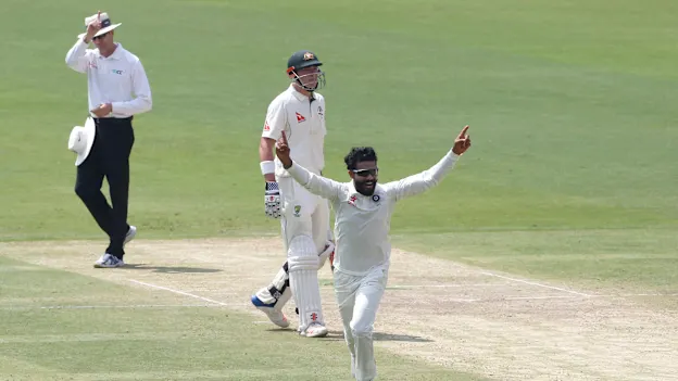 Ravindra Jadeja took the wicket of Steven Smith as soon as he was introduced into the game