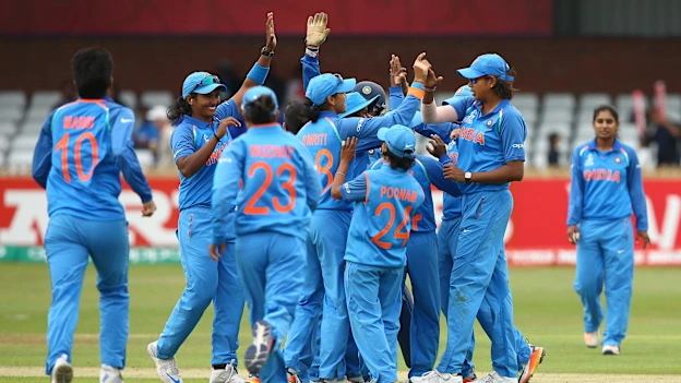 India Women celebrating