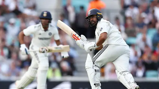 Karun Nair in action at The Oval
