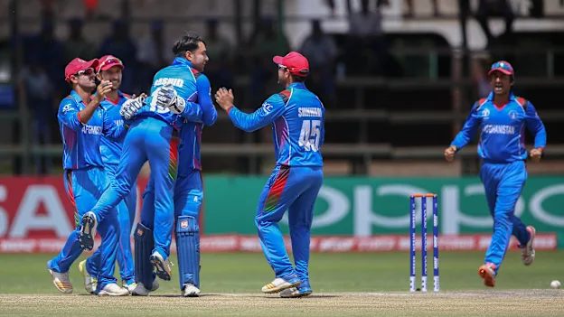When he trapped Shai Hope lbw, Rashid Khan became the quickest to 100 wickets in ODIs