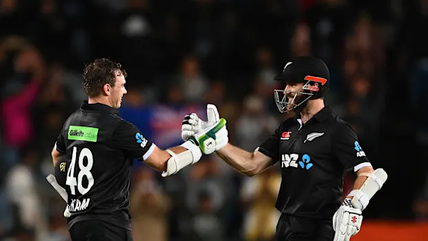 Tom Latham and Kane Williamson