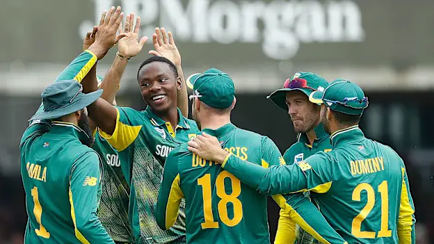 South Africa team celebrating