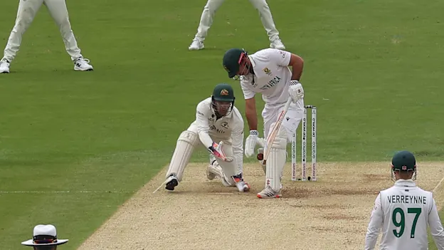 Logo of Commentators discuss David Bedingham handling the ball