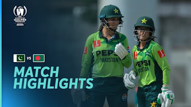 Logo of Pakistan breeze past Bangladesh to finish unbeaten | Match Highlights | WCWCQ 2025