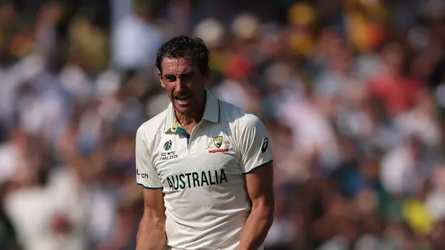 Logo of Mitchell Starc strikes in vintage style | Sobha POTD, Day 1 | WTC25 Final