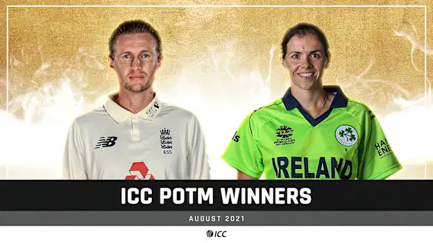 ICC Players of the Month for August - Joe Root and Eimear Richardson