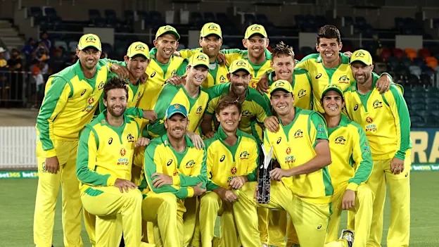 Australia celebrate