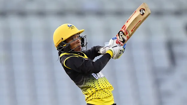 Trishan Holder of Team Barbados hits runs during the Cricket T20 Group A match between Team India and Team Barbados 1920x1080