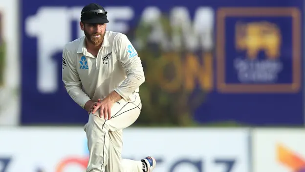 New Zealand caption Kane Williamson is pictured during the First Test match between Sri Lanka and New Zealand at Galle International Stadium on August 15, 2019 in Galle, Sri Lanka.