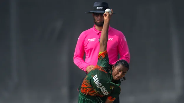 Logo of Marufa Akter takes stunning catch in quickfire brace | WCWCQ 2025