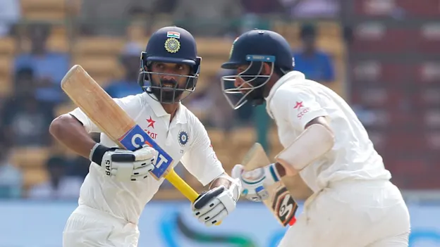 Ajinkya Rahane and Cheteshwar Pujara stitched an unbeaten 93-run partnership for the fifth wicket