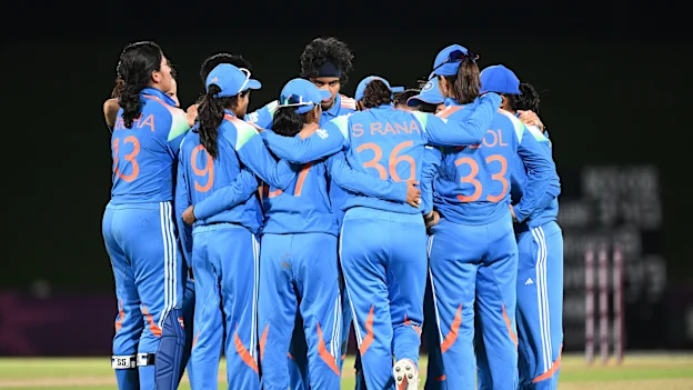Indian squad in a huddle