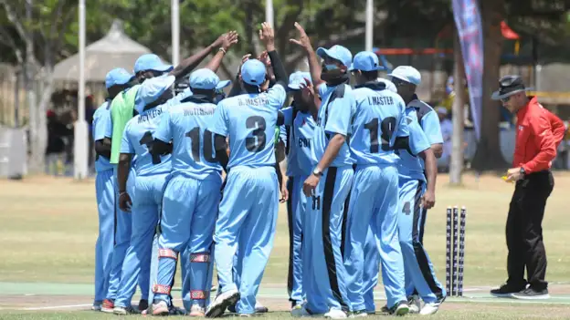 Botswana celebrate.