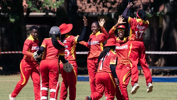 Zimbabwe Women celebrate