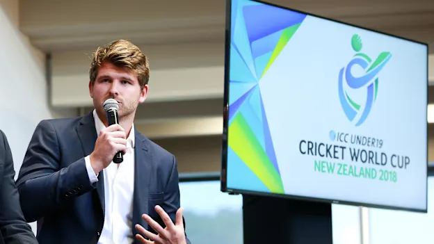 Corey Anderson at the 2018 ICC U19 CWC