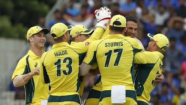 Australia team celebrating