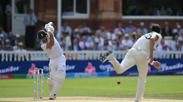 Logo of Bavuma and Markram thump cracking straight drives | WTC25 Final