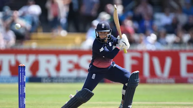 Tammy Beaumont held England together after the three early wickets.
