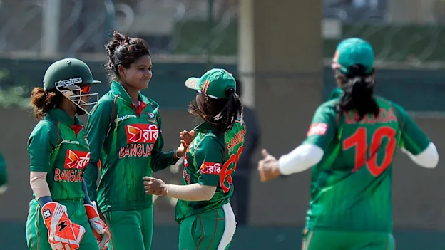 Bangladesh Women celebrating