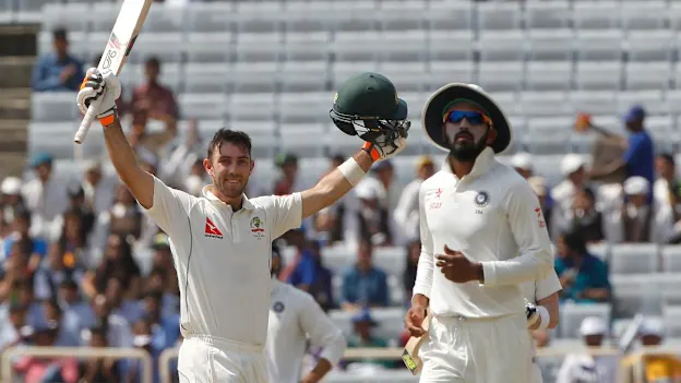 Glenn Maxwell scored his maiden Test century to lead Australia to a strong first-innings position.
