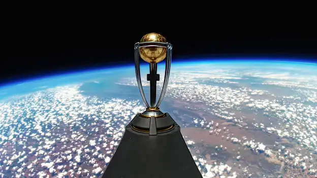 ICC Cricket World Cup 2023 Trophy Tour launches with lift-off into space