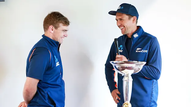 Trent Boult and Tom Latham