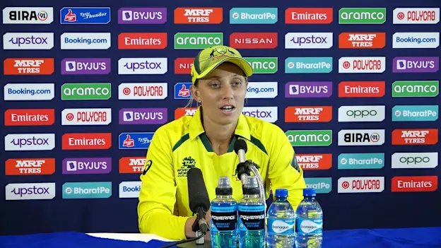 Australia-player-Ashleigh-Gardner-post-match-23FEB2023