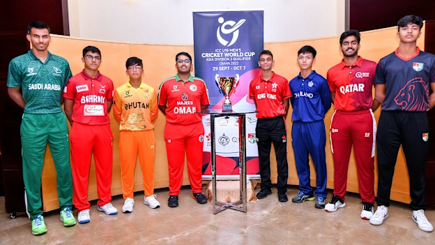 All captains: ICC U19 Men's CWC Asia Div 2 Qualifier