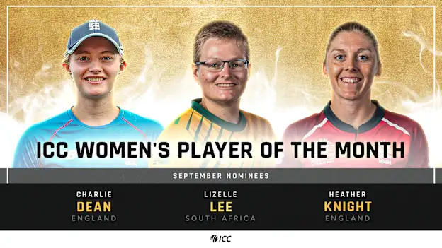 ICC Women's Player of the Month nominees – September 2021