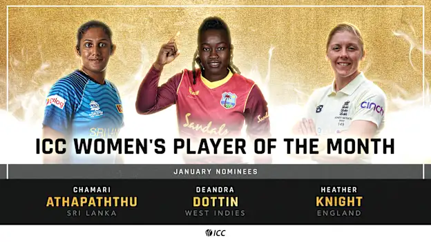 ICC Player of the Month – Women's Nominees – January 2022