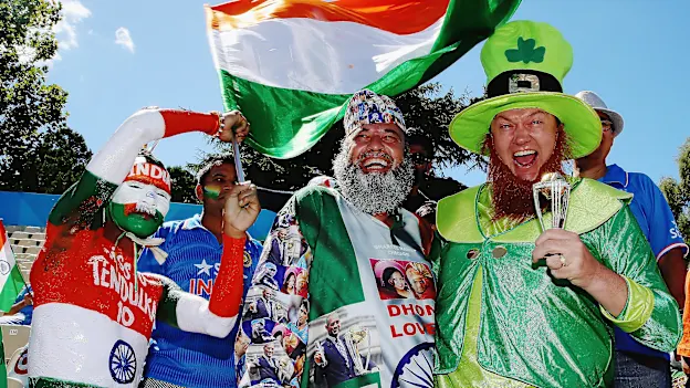 India and Ireland fans