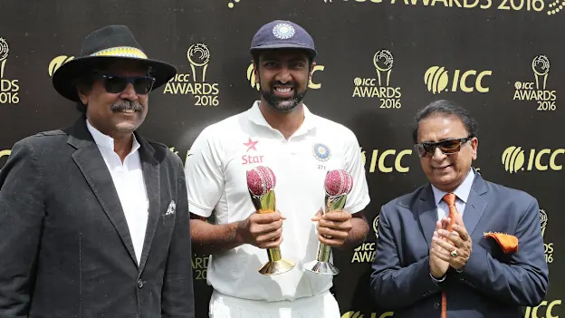 Ashwin received the Sir Garfield Sobers Trophy for 2016