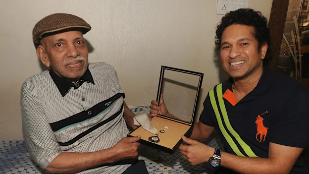 Ramakant Achrekar and Sachin Tendulkar
