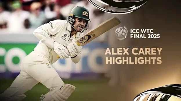 Logo of Alex Carey's vital 43 for Australia | Player Highlights | WTC25 Final