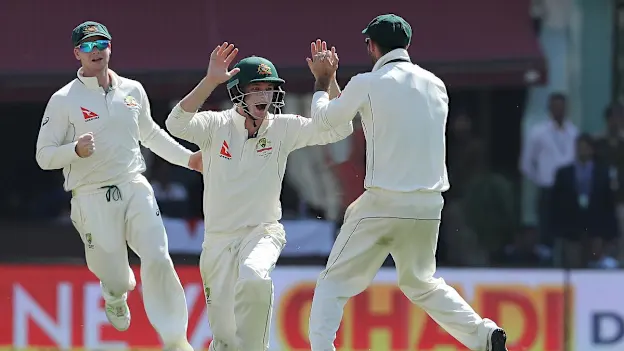 But, he was soon dismissed courtesy a sharp catch by Peter Handscomb off the bowling of Nathan Lyon