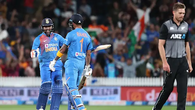 Sharma last-ball six