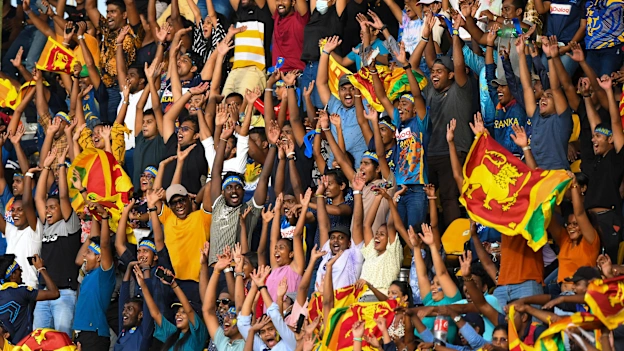 Sri Lanka fans have helped in driving their side to victory