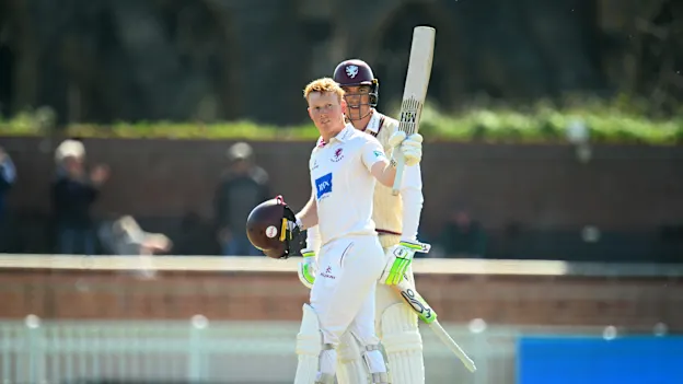 James Rew scored a century for Somerset days before England call-up