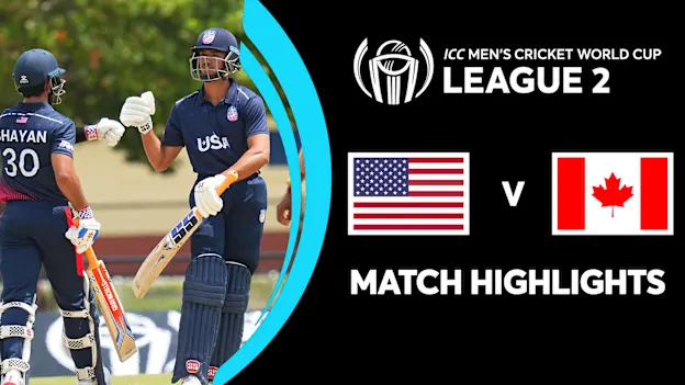 USA v Canada | Match Highlights | ICC Men's CWCL2 2023-27