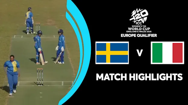 Sweden v Italy | Match Highlights | ICC Women's T20 World Cup 2026 Europe Qualifier Division 2