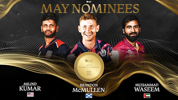 ICC Men's Player of the Month nominees for May 2025 revealed