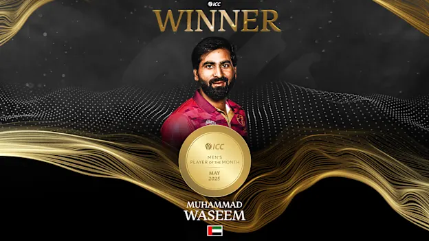 Muhammad Waseem - ICC Men's Player of the Month for May'25