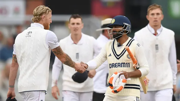 Jadeja and Stokes in Manchester 