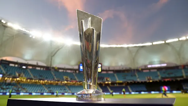 The ICC Men's T20 World Cup Trophy