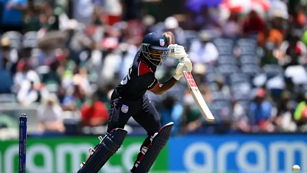 USA batter Aaron Jones in action at the ICC Men's T20 World Cup 2026