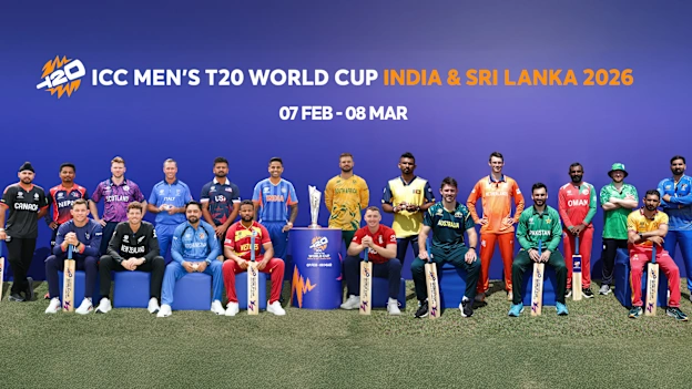 Captains' Photo - ICC Men's T20WC 2026 (Final)