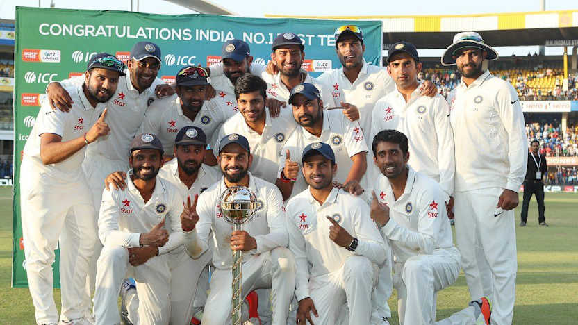 Virat Kohli Presented With ICC Test Championship Mace