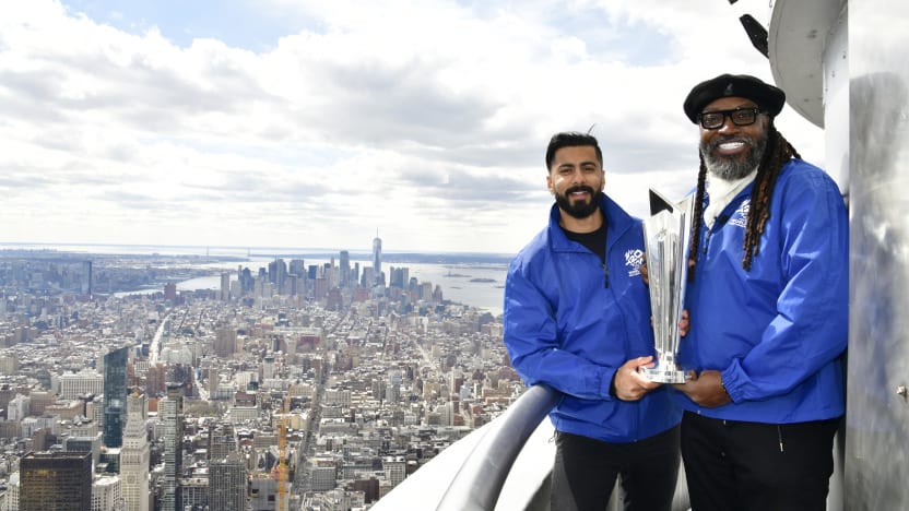 Launch of ICC Men’s T20 World Cup Trophy Tour 2024 in New York
