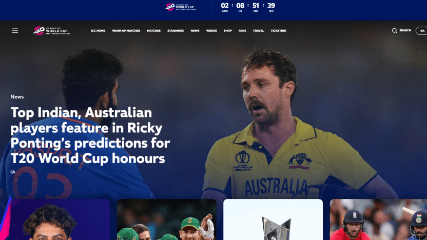 Exciting Digital Experiences awaits Fans during ICC Men’s T20 World Cup 2024